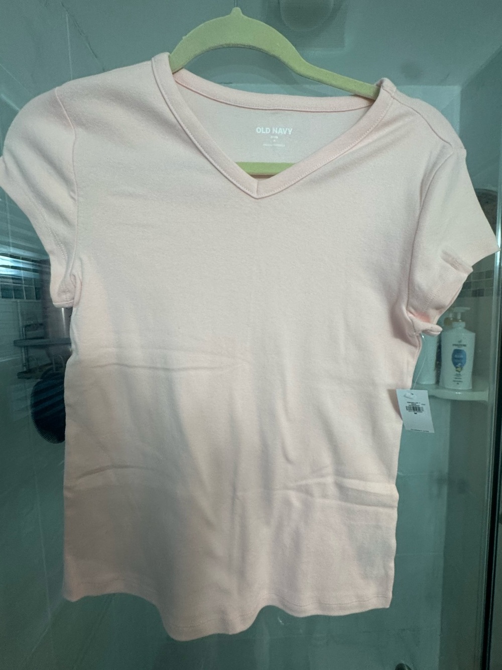 Women’s | Old Navy Snug Light Pink V-Neck Short Sleeve Tee